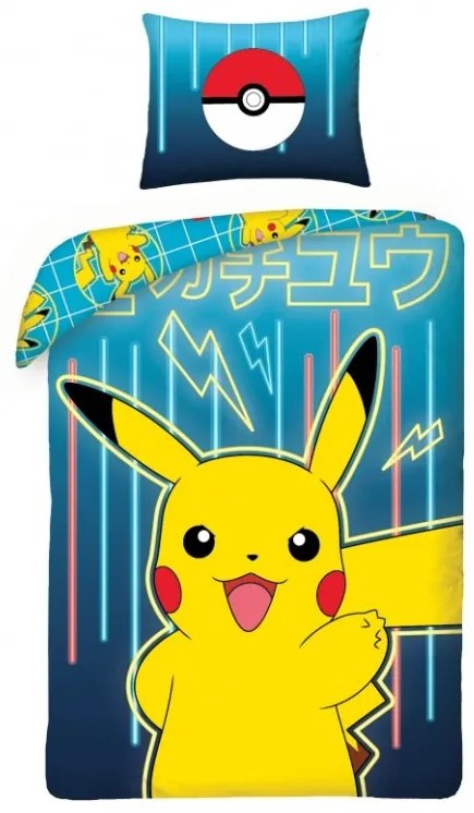 Detské bavlnené obliečky Pokémon 65x65 + 140x200 cm