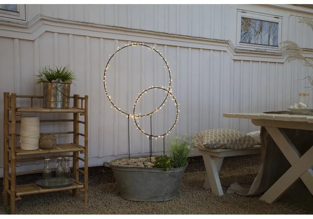 Svietiaci dekoračný LED kruh Star Trading Barlumi, výška 120 cm