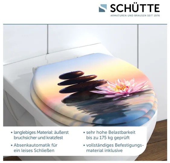 Schütte WC doska s pomalým spúšťaním (Sen o západe slnka)  (100335885)