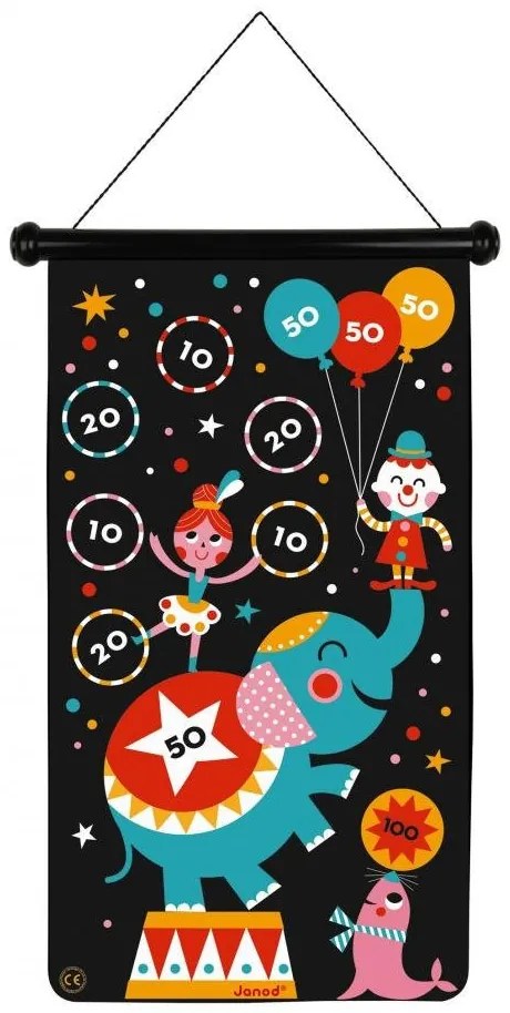 Magnetická hra Terč a šípky - Cirkus