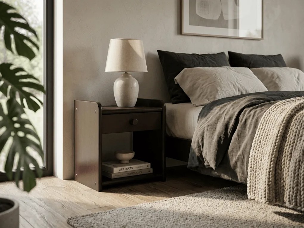 Nočný stolík Ilona, orech