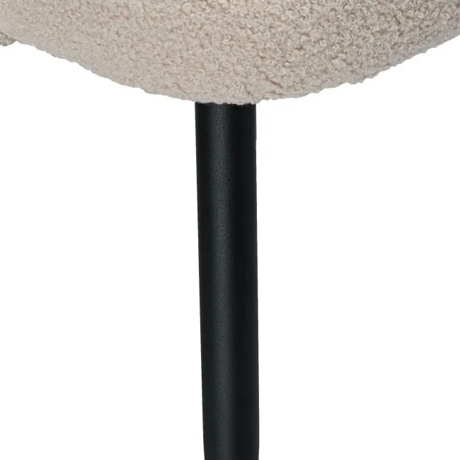 Jedálenská stolička HAMPTON teddy boucle, béžová
