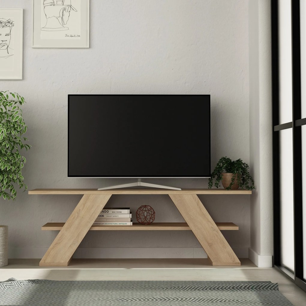 TV stolek Farfalla 120 cm dub přírodní