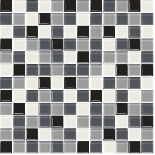 Sklenená mozaika Premium Mosaic šedá 30x30 cm lesk MOS25MIX2, (bal. 1,020 m2 )