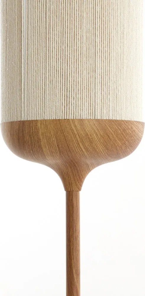 Stojacia lampa v prírodnej farbe s textilným tienidlom (výška 159 cm) Dania – Light &amp; Living