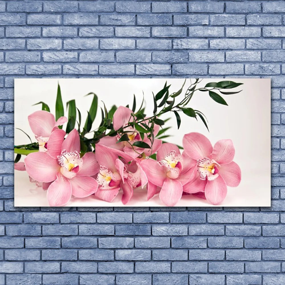 Obraz plexi Orchidea kvety kúpele 120x60 cm