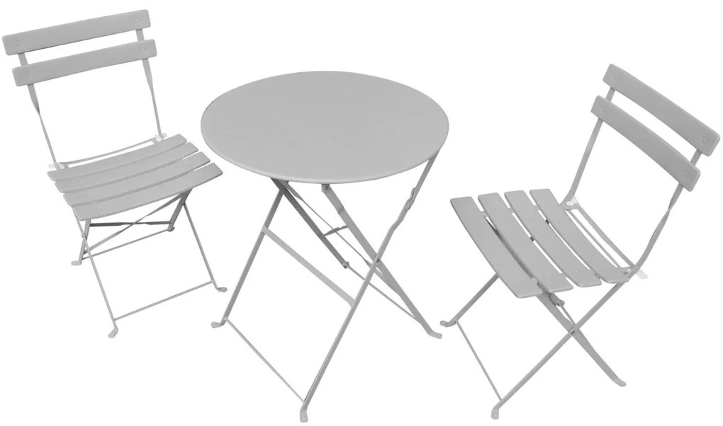 Skladacia súprava záhradného nábytku ORION šedá