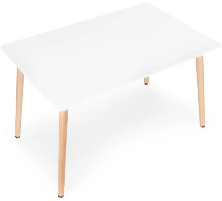 Moderný jedálenský stôl v bielej farbe