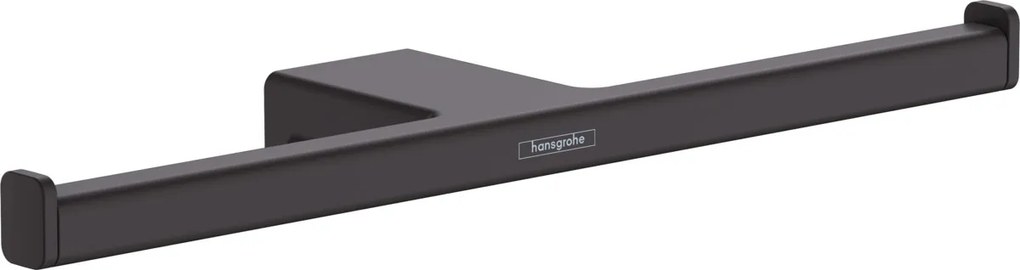 Hansgrohe AddStoris, držiak na toaletný papier dvojitý, čierna matná, HAN-41748670