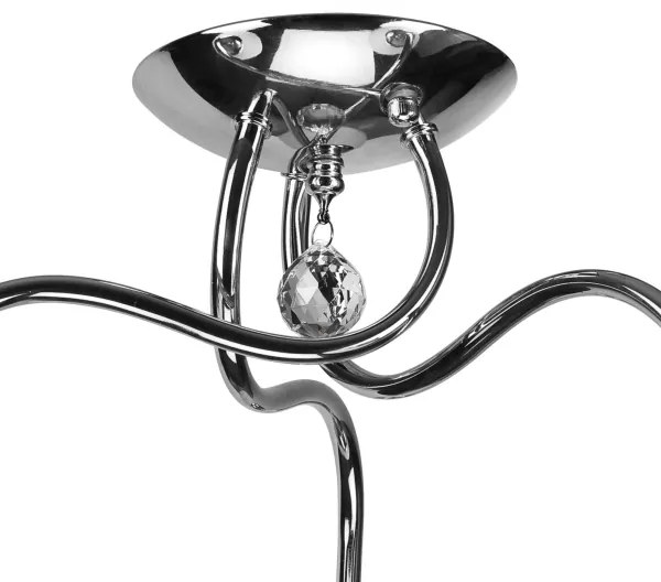 Prisadený luster MIRANDA 3xE27/60W/230V lesklý chróm