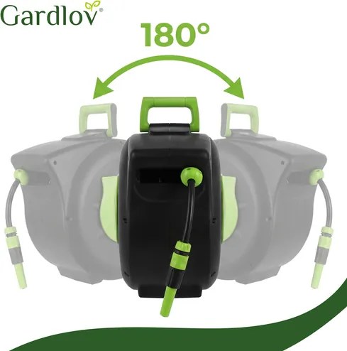 Automatický navijak záhradnej hadice – nástenný navijak s hadicou 30 m