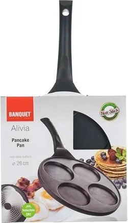 Panvica na lievance Alivia 26 cm, čierna