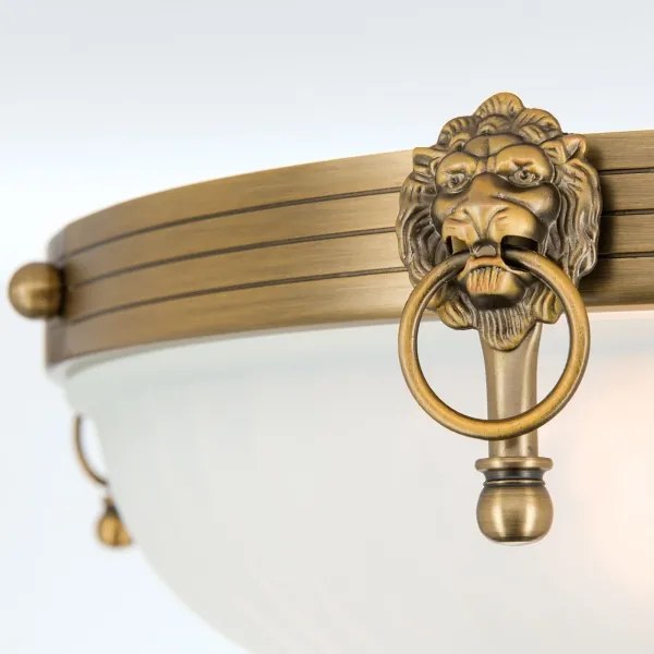 Orion DL 7-523/43 - Prisadený luster ROCCA 4xE27/60W/230V pr. 43 cm bronz/biela