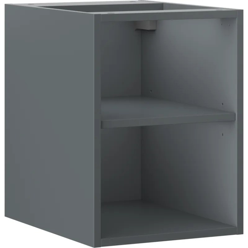 Mexen Box-A, otvorená skrinka s policou 35 cm, grafitová matná, 91AX2-0350-470-0-66