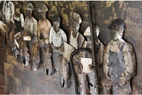 Kovový obraz 100x100 T130832