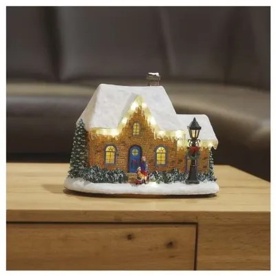 LED vánoční domek House 20,5 cm teplá bílá