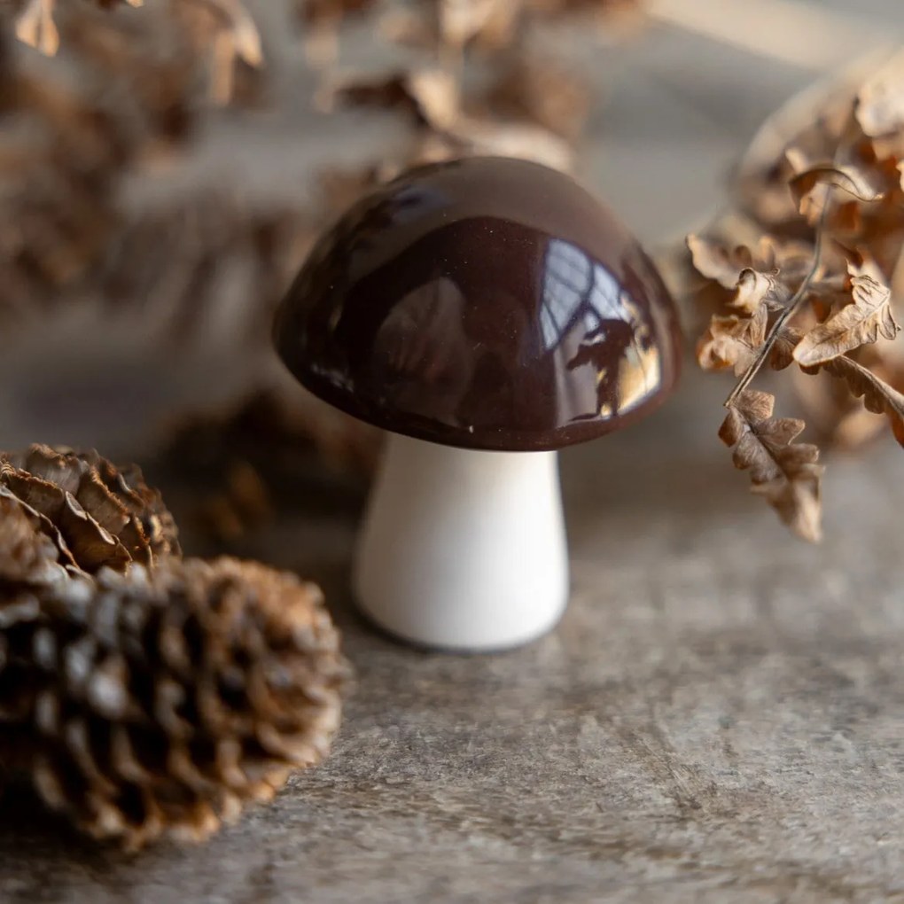 Storefactory Jesenná dekorácia Houba Bovik Brown 5 cm