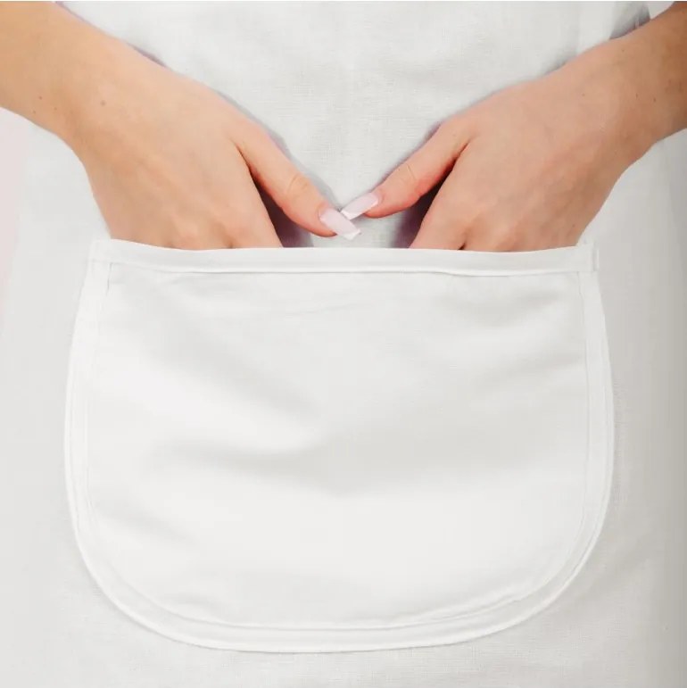 Kuchynská zástera Chef EMI, biela