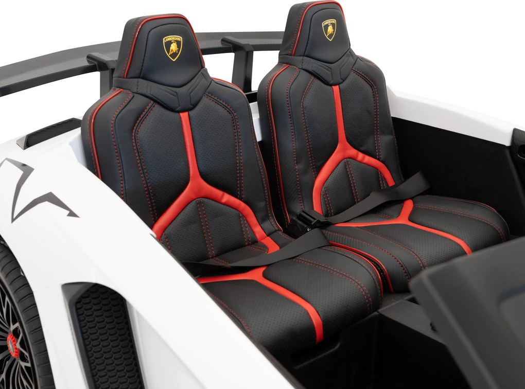 Ramiz Lamborghini Aventador SV batériové auto pre 2 deti Biele