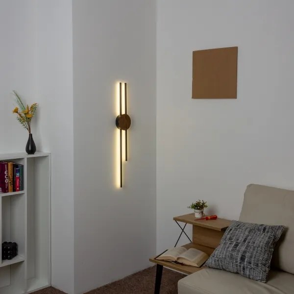 Brilagi - LED nástenné svietidlo WOODY COLLINE LED/15W/230V 80 cm dub orech