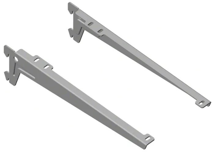 Nosníky ANGLE pre ELEMENT SYSTEM sada 2 ks, hĺbka 380 mm, farba sivá