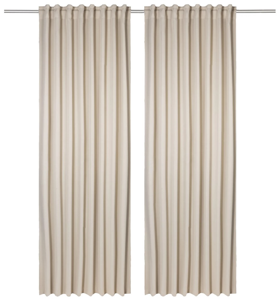 LIVARNO home Zatemňovacie závesy, 135 x 254 cm, 2 kusy (béžová) (100365987)
