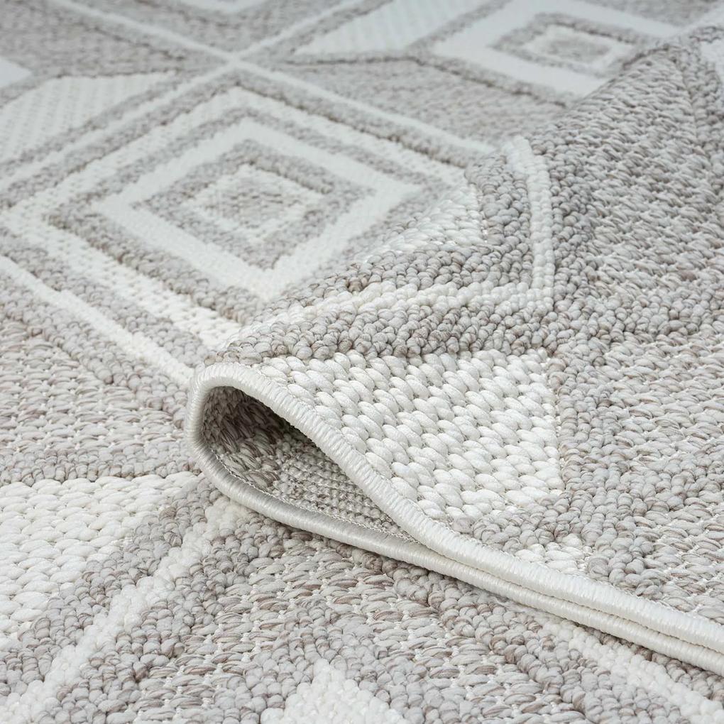 Dekorstudio Moderný koberec LINDO 8875 - béžový Rozmer koberca: 200x290cm