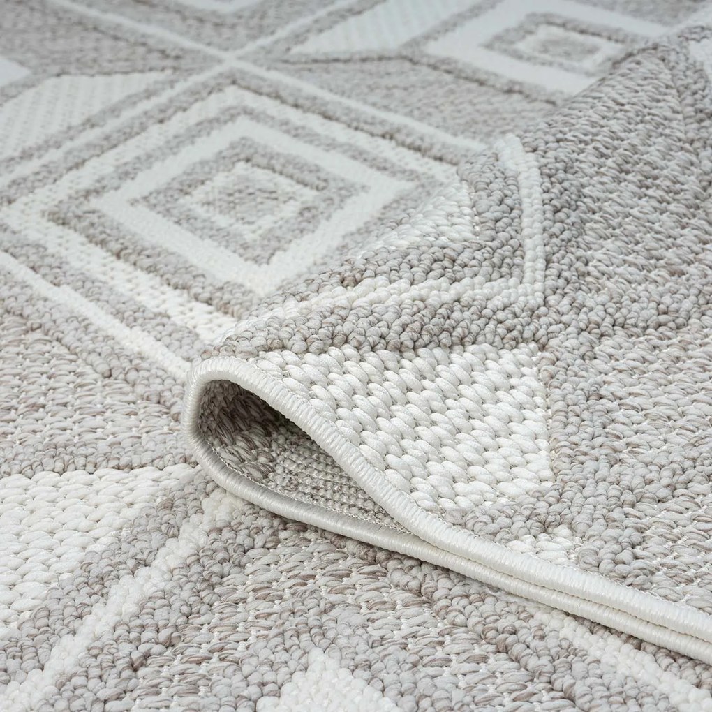 Dekorstudio Moderný koberec LINDO 8875 - béžový Rozmer koberca: 80x150cm