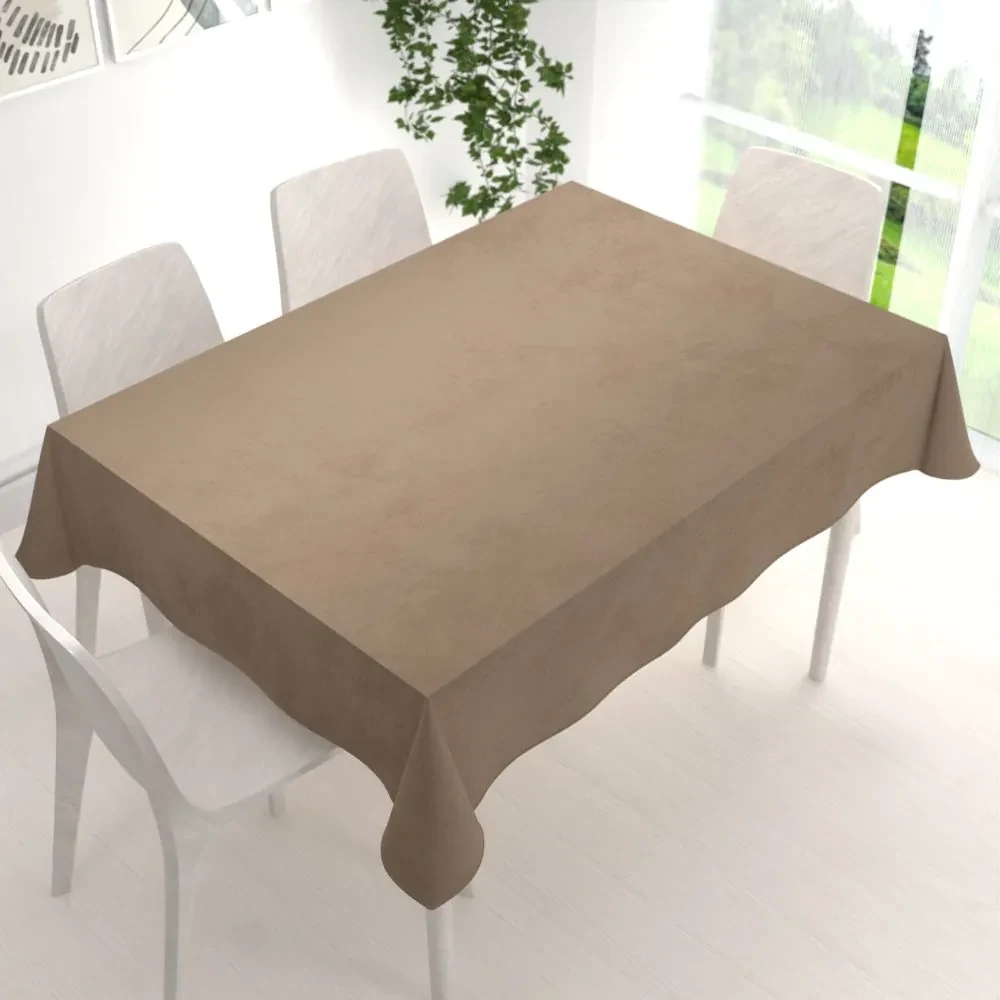 Biante Zamatový obdĺžnikový obrus Velvet Premium SVP-034 Kávovo hnedý 140x220 cm