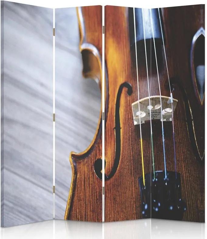 CARO Paraván - Violin | štvordielny | obojstranný 145x180 cm