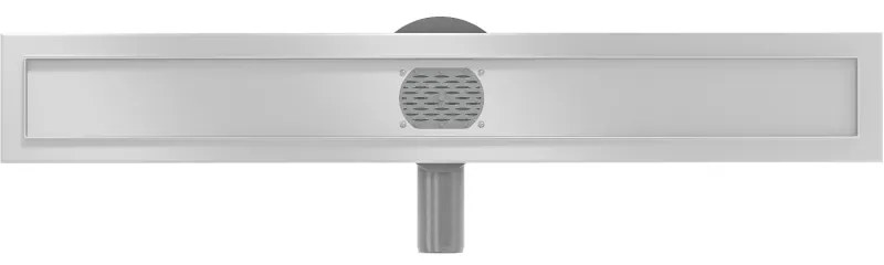 Mexen Flat nerezový sprchový žľab 60 cm s rotačným 360° sifónom - telo žľabu bez krytu, nerez, 1040060