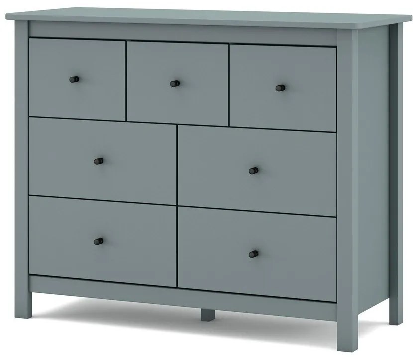 Komoda sivozelená z borovicového dreva 110x80x40 cm Misti – Marckeric