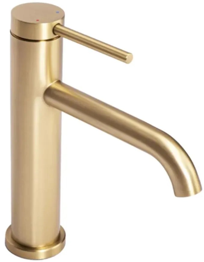 Umývadlová batéria Rea Clif zlatá kartáčovaná