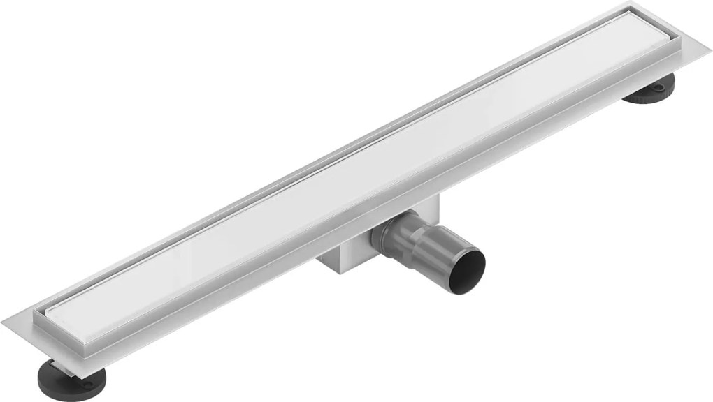 Sprchový žľab maxmax WHITE GLASS, sklenený kryt