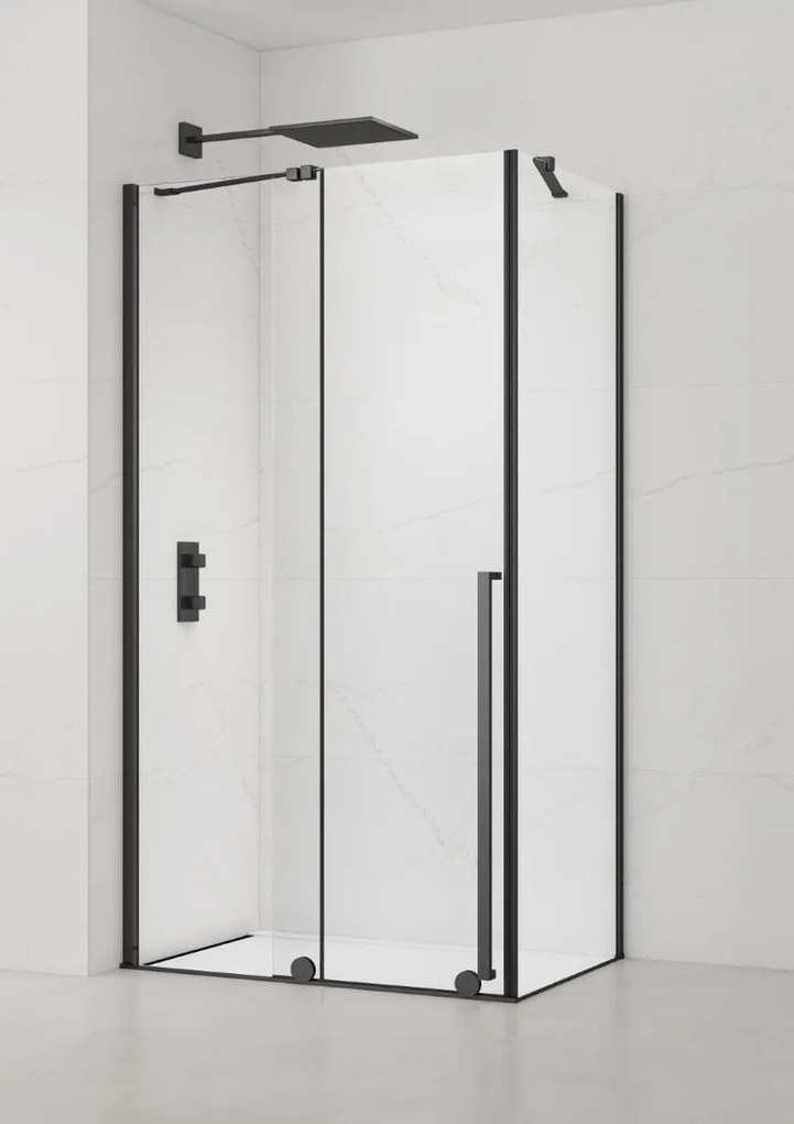 Sprchový kút obdélník 140x80 cm SAT Walk-In Xmotion SATBWIXM140STE80C