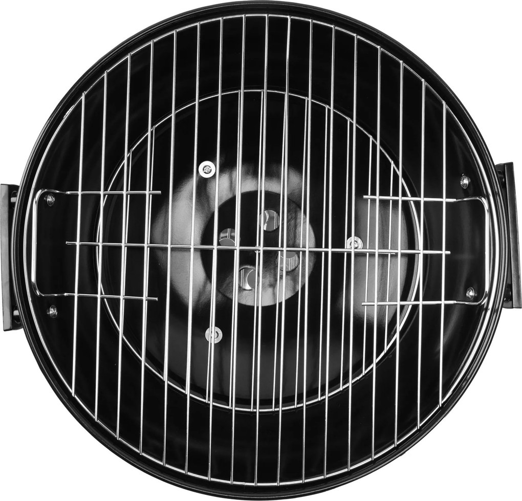 Okrúhly gril na drevené uhlie RUND 41 cm - čierny
