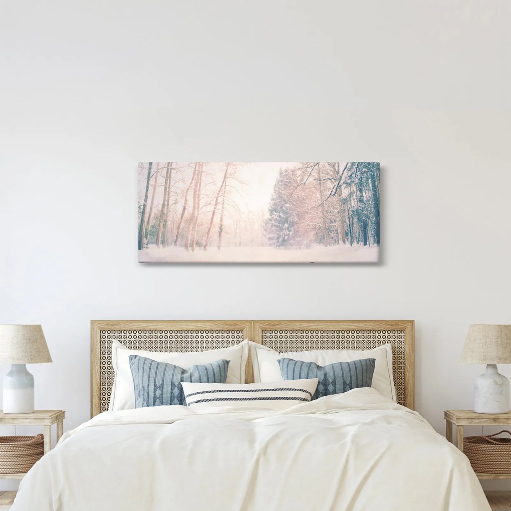Obraz - Výhľad do lesa (120x50 cm)