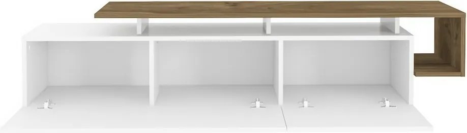 Pia Biely a orechový TV stolík