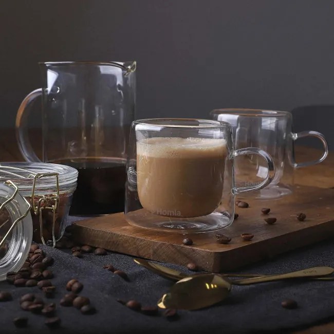 Sada dvoch šálok CEMBRA s dvojitým dnom ALL 932384 260 ml