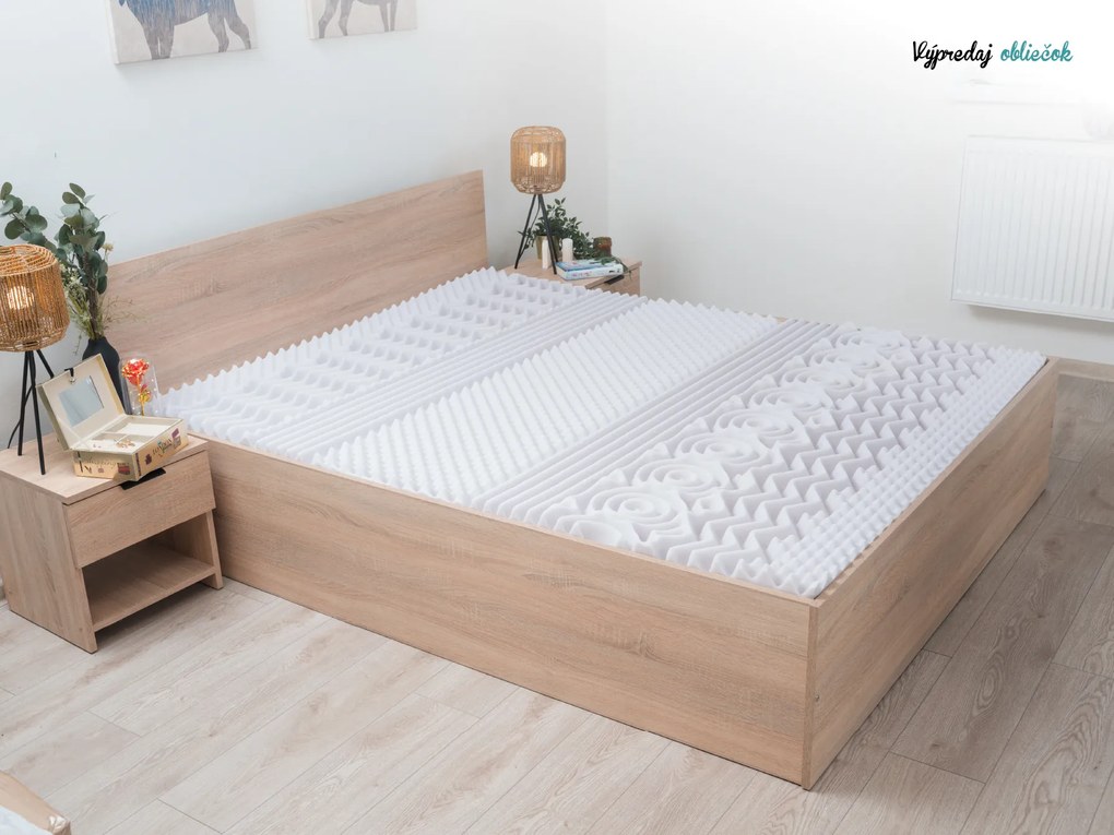 Penový matrac DELUXE 120 x 200 cm Ochrana matraca: VRÁTANE chrániče matraca