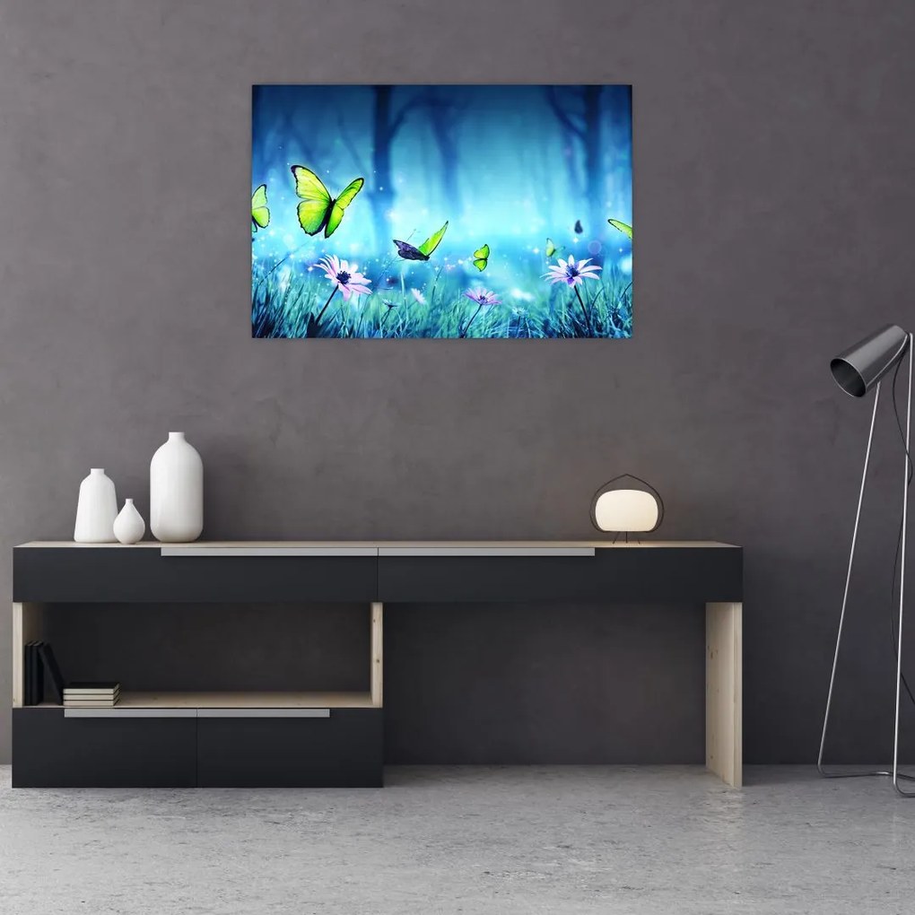 Obraz - Mystická lesná čistina (90x60 cm)