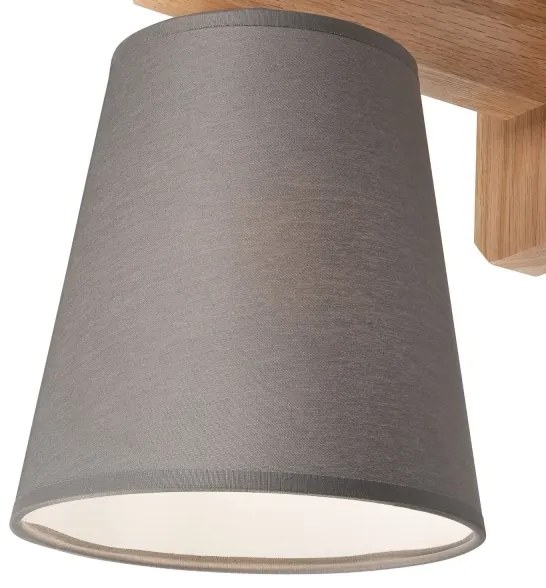 Nástenné svietidlo ANDREA 1xE27/60W/230V dub/šedá