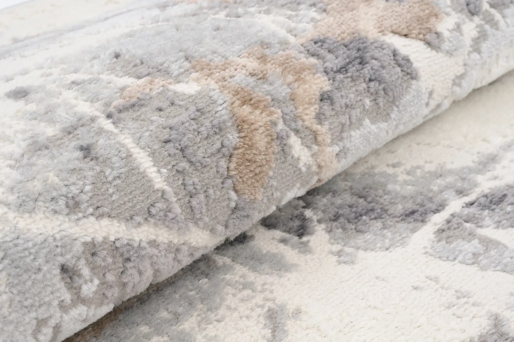 TA Koberec R216C L_GRAY/VIZON PORTLAND Rozmer: 200x200 cm