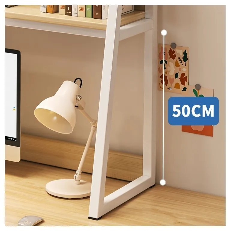 Multifunkčná 3-poschodová polica VERTEX čierna/orech