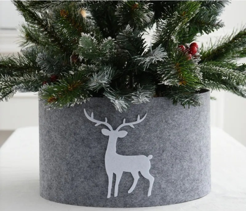 Obal na vianočný stromček DEERBOX so sobom, sivý