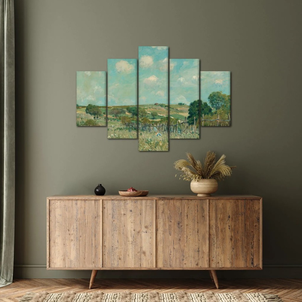 Obraz - Alfred Sisley, Meadow, reprodukcia (150x105 cm)