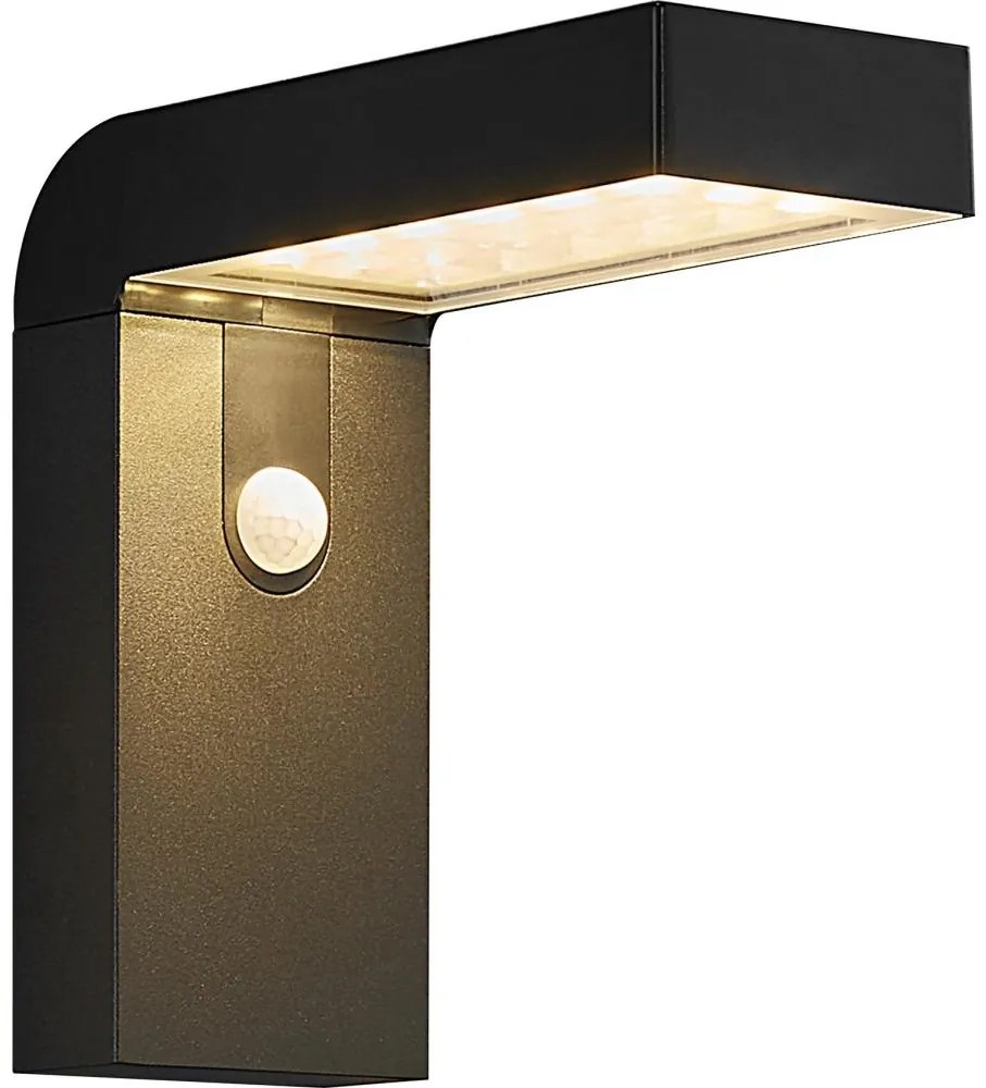 Nordlux - LED solárne nástenné svietidlo s čidlom ALYA LED/5W/3,7V IP44