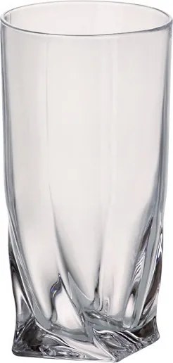 Crystalite Bohemia VÝPREDAJ Crystal Bohemia Poháre QUADRO 350 ml, 1 ks