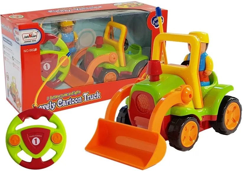 LEAN TOYS Bager s volantom RC - žltý