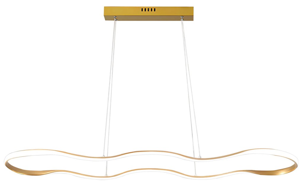 Toolight Toolight, stropné svietidlo 120cm, 24W, 3000K, LHJ027-CP, zlatá lesklá, OSW-50012